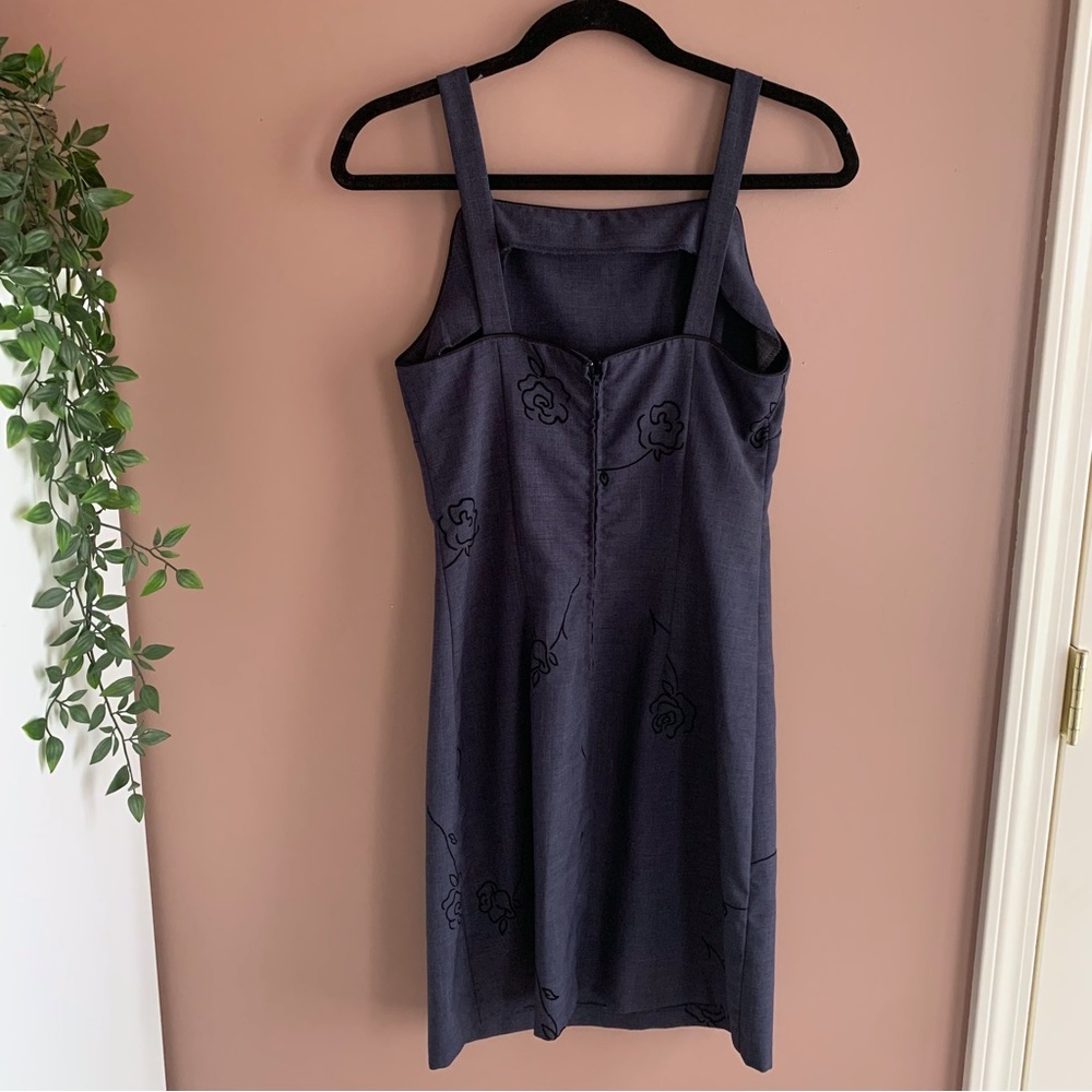 Jodi Kristopher dress with velvet flowers size 9 - Picture 2 of 8